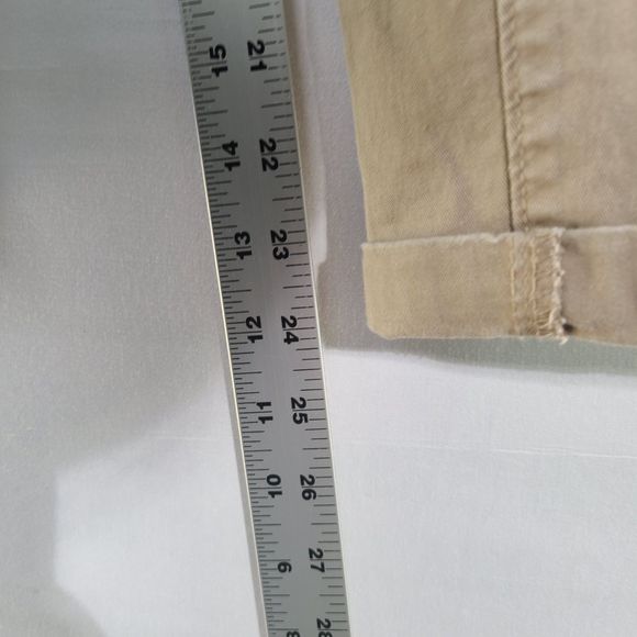 Asos Men Pants Chino Beige Cotton Blend Bootcut Straight Leg Work Career 34X30 - Picture 9 of 11